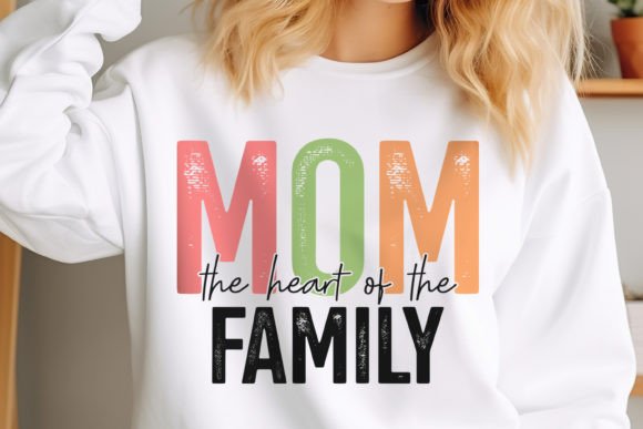 Mother's Day SVG Design, Mom the Heart