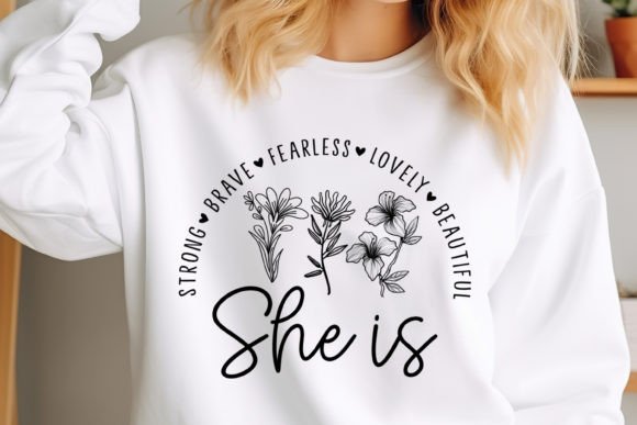 Mother's Day SVG Design, She is Strong