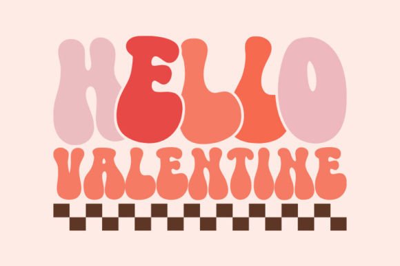 Retro Valentine's Day Svg, Hello