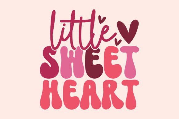 Retro Valentine's Day Svg, Little Sweet