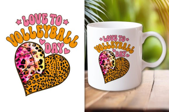 Volleyball Valentine s Day Design